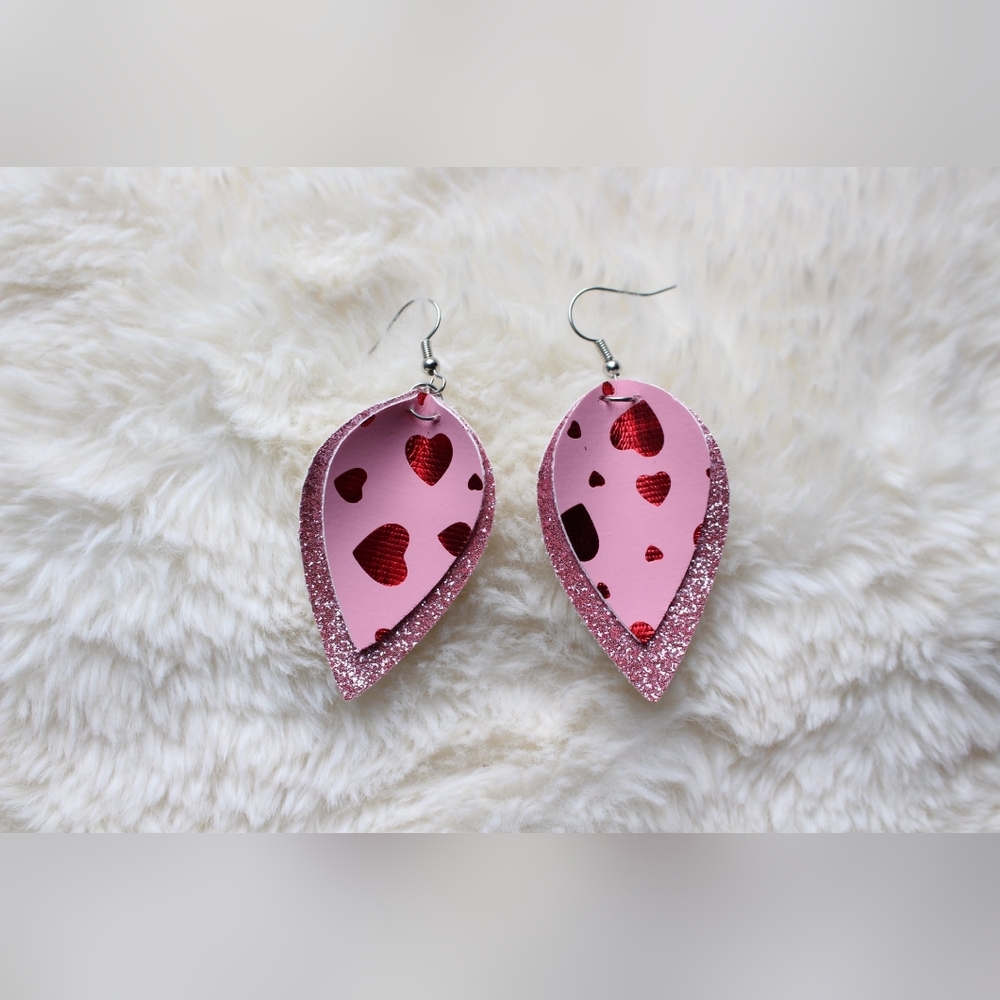 Handmade Valentine's Day Earrings - Picture 5 of 5